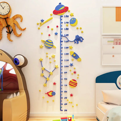 Kinder Höhe Messen Wand Aufkleber UFO Rakete Affe Höhe Charts Wand Aufkleber Nursey Decor Tapete Kinder Schlafzimmer Dekoration