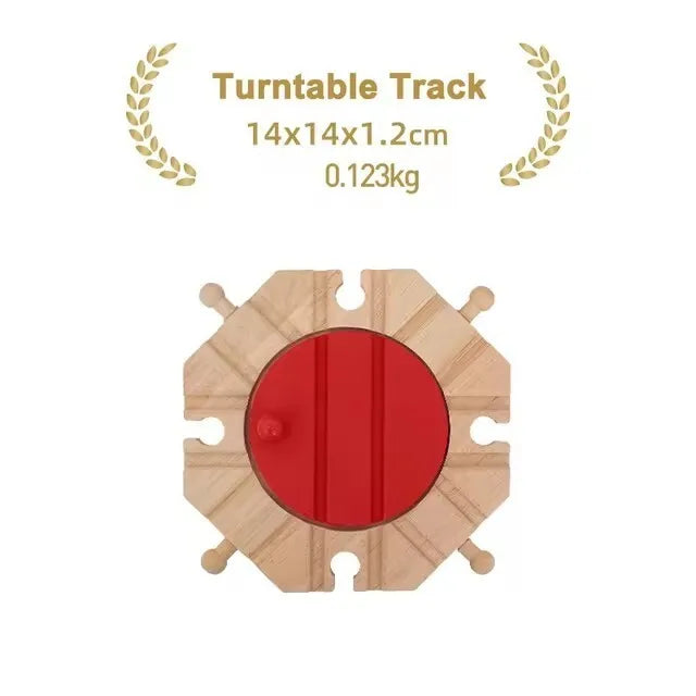 New Wooden Track Accessories Beech Wood Railway Train Track Parts fit for Brand Wood Tracks Education Toys for Children