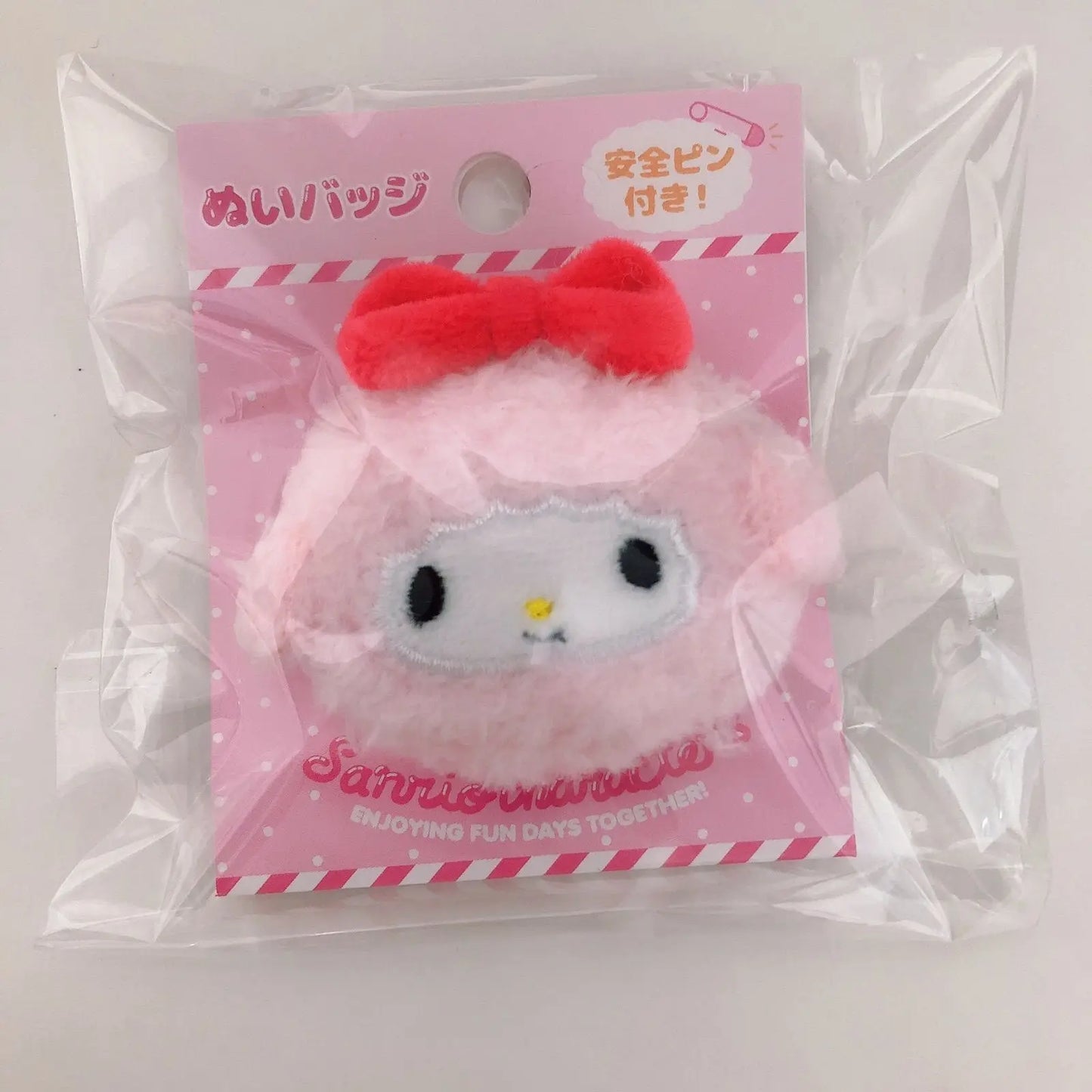 Sanrio mein süßes Klavier Kawaii Plüsch Füllung Puppe Anhänger rosa Lamm Gummis chnur Cartoon Plüsch Brosche Mädchen Dekoration Geburtstag