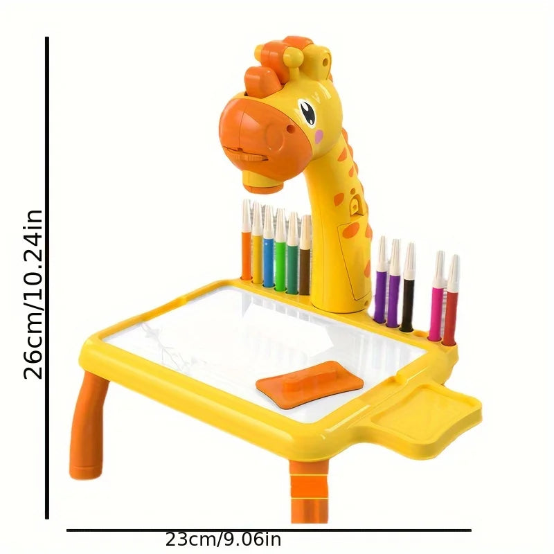 Children Drawing Board Projection Table Light Toy For Boy Сoloring Pen Book Tool Set Girl Learning Educational Kids 3 Year Gifts