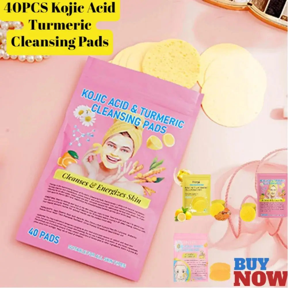 Kurkuma Koji säure Gesichts Peeling Reinigungs pads Zitrone tief reinigende Haut aufhellende Bleaching Watte pad Hautpflege