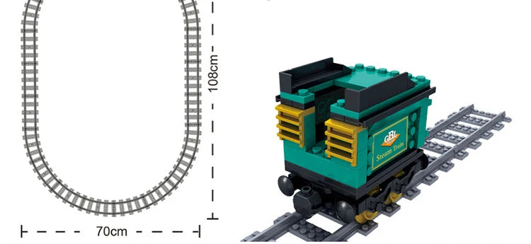 Technische Stadt Power Train High-tech Eisenbahn Track Bausteine U-bahn Fahrzeug Montieren Ziegel Spielzeug Geschenke Für Kinder Erwachsene