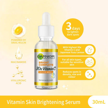 Serum  hell komplett 30x Vitamin C Niacin amid Booster Serum Garnier