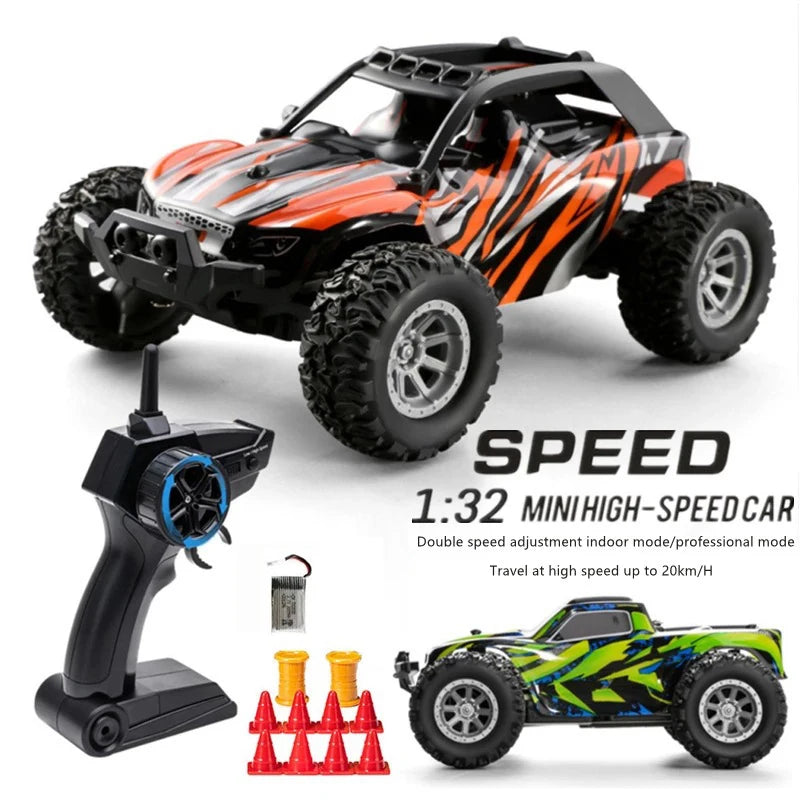 1:32 Mini RC Auto fern gesteuerte Autos 20 km/h Offroad-Hoch geschwindigkeit rennen Indoor Drift Beschleunigung Kinder elektrische Spielzeug Crawler