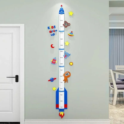 Kinder Höhe Messen Wand Aufkleber UFO Rakete Affe Höhe Charts Wand Aufkleber Nursey Decor Tapete Kinder Schlafzimmer Dekoration