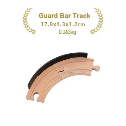 New Wooden Track Accessories Beech Wood Railway Train Track Parts fit for Brand Wood Tracks Education Toys for Children