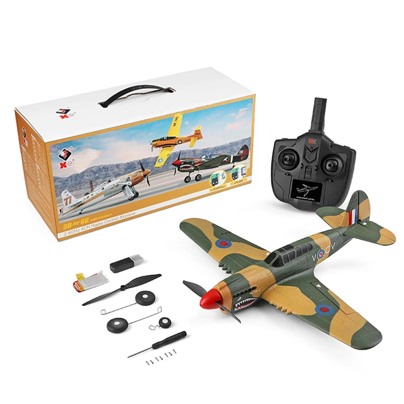 WLtoys A220 A210 A260 2.4G 4Ch 6G/3D Stunt Plane Six Axis RC Fighter RC Airplane Electric Glider Unmanned  Aircraft Outdoor Toy