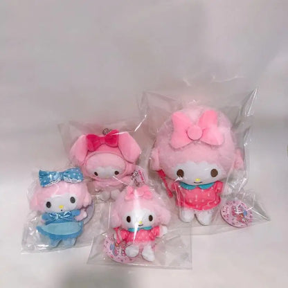 Sanrio mein süßes Klavier Kawaii Plüsch Füllung Puppe Anhänger rosa Lamm Gummis chnur Cartoon Plüsch Brosche Mädchen Dekoration Geburtstag