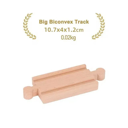 New Wooden Track Accessories Beech Wood Railway Train Track Parts fit for Brand Wood Tracks Education Toys for Children