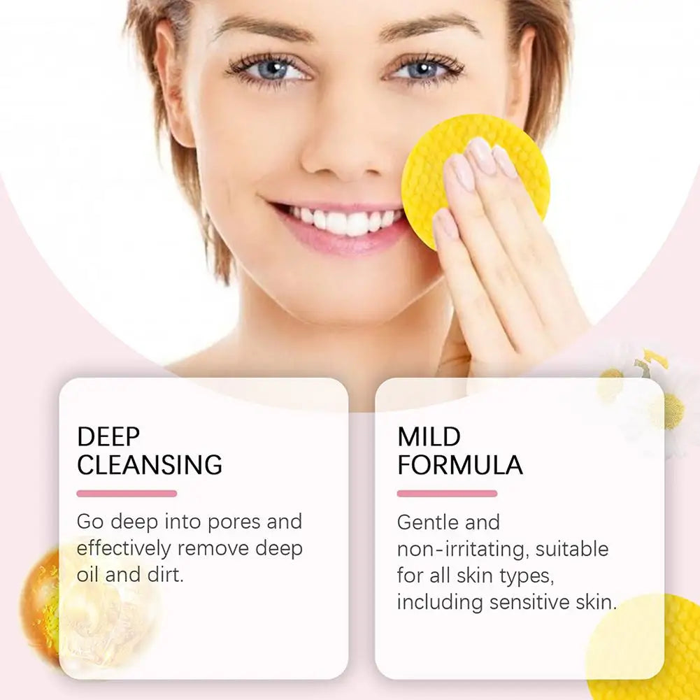 Kurkuma Koji säure Gesichts Peeling Reinigungs pads Zitrone tief reinigende Haut aufhellende Bleaching Watte pad Hautpflege