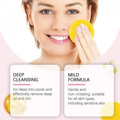 Kurkuma Koji säure Gesichts Peeling Reinigungs pads Zitrone tief reinigende Haut aufhellende Bleaching Watte pad Hautpflege