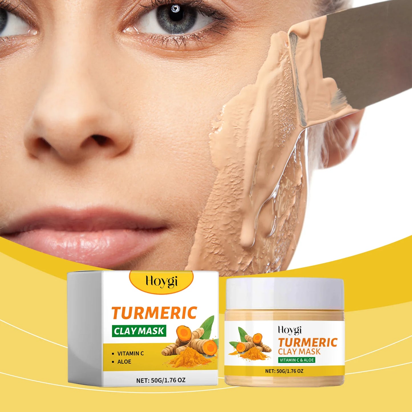 Kurkuma Reiniger Dark Spot Remover Öl Kontrolle Gesichts peeling feuchtigkeit spendende aufhellende Hautpflege Koji säure Reinigungs pads