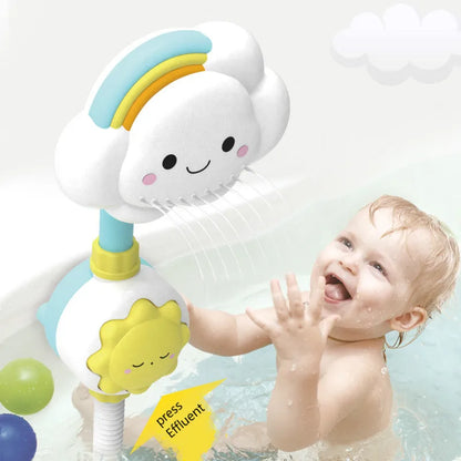 Baby Bath Toys New Cloud Rainbow Shower Bathroom Toys Clouds Model Baby Bath Toy Sprinkler Water Toy Cute Spray Shower Kids Gift