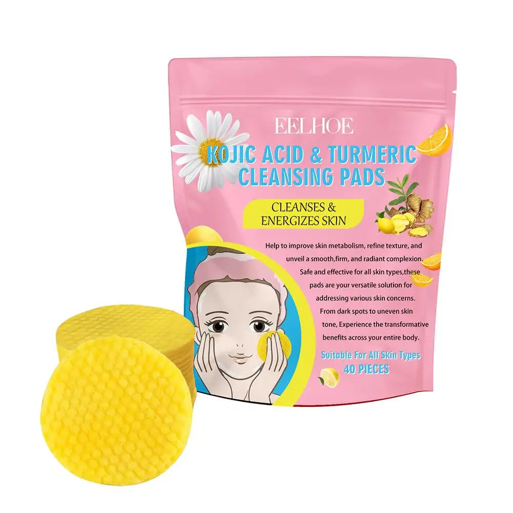 40/50 stücke Kurkuma Reinigung Pad Reinigung Tablet Peeling Pads Gesichts Schwämme Für Peeling Tägliche Reinigung Hautpflege