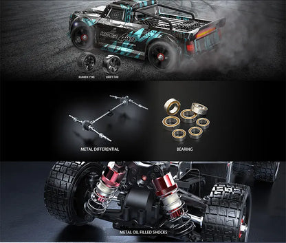 Hyper Go MJX 14303 1：14 4WD Off-Road RC Car 65KM/H LED Remote Control Cars Brushless High Speed Drift Monster Truck Rally Cars