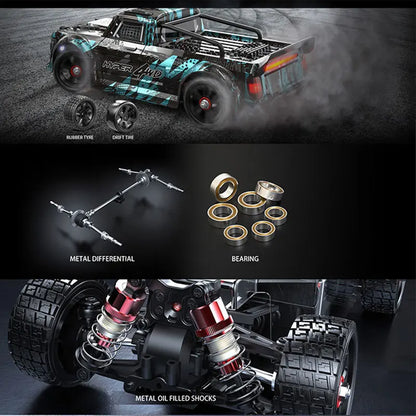 Hyper Go MJX 14303 1：14 4WD Off-Road RC Car 65KM/H LED Remote Control Cars Brushless High Speed Drift Monster Truck Rally Cars