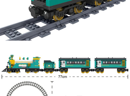 Technische Stadt Power Train High-tech Eisenbahn Track Bausteine U-bahn Fahrzeug Montieren Ziegel Spielzeug Geschenke Für Kinder Erwachsene