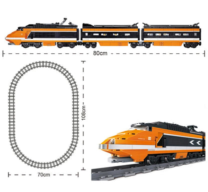 Technische Stadt Power Train High-tech Eisenbahn Track Bausteine U-bahn Fahrzeug Montieren Ziegel Spielzeug Geschenke Für Kinder Erwachsene