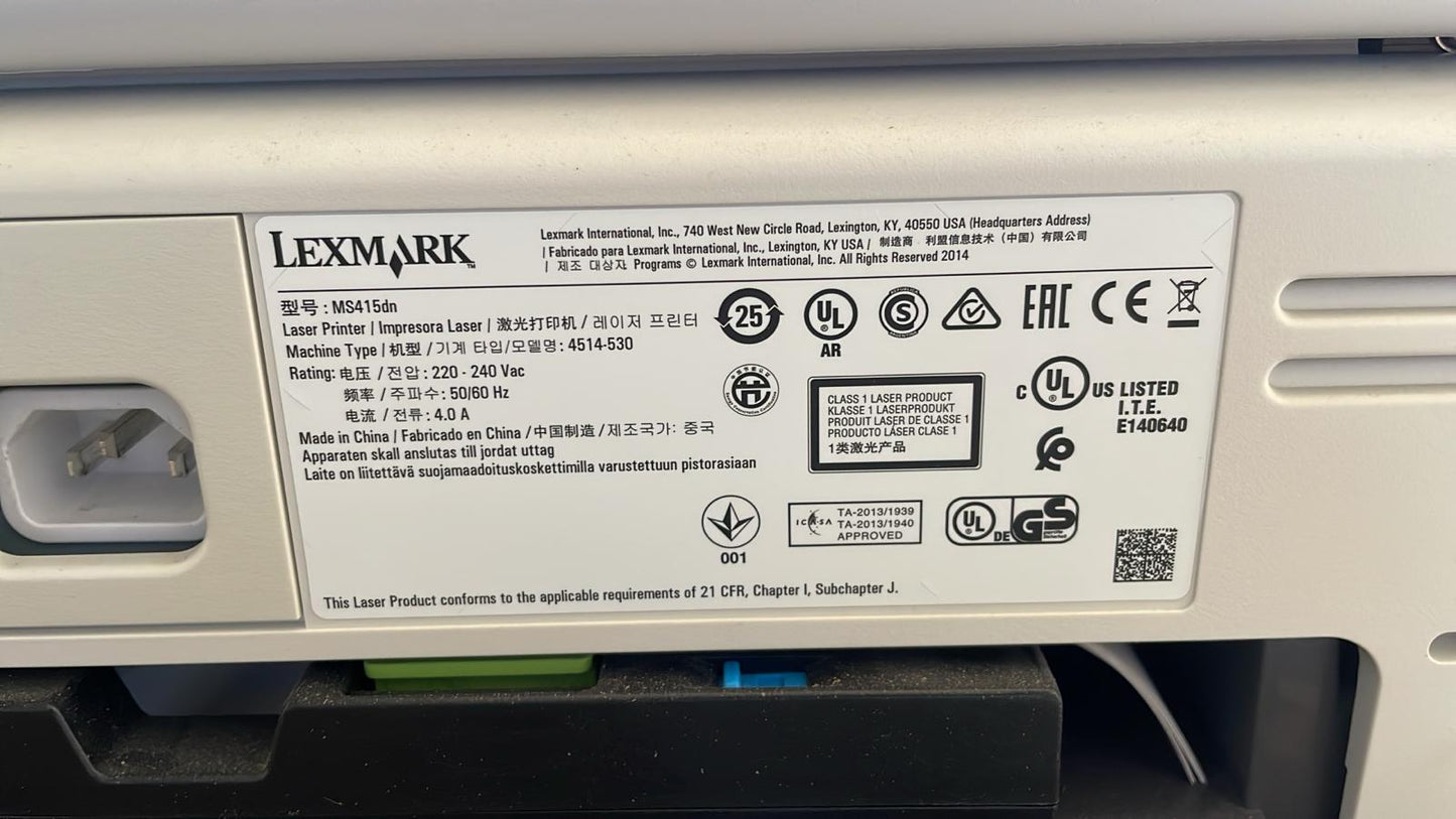 Lexmark MS415dn printer