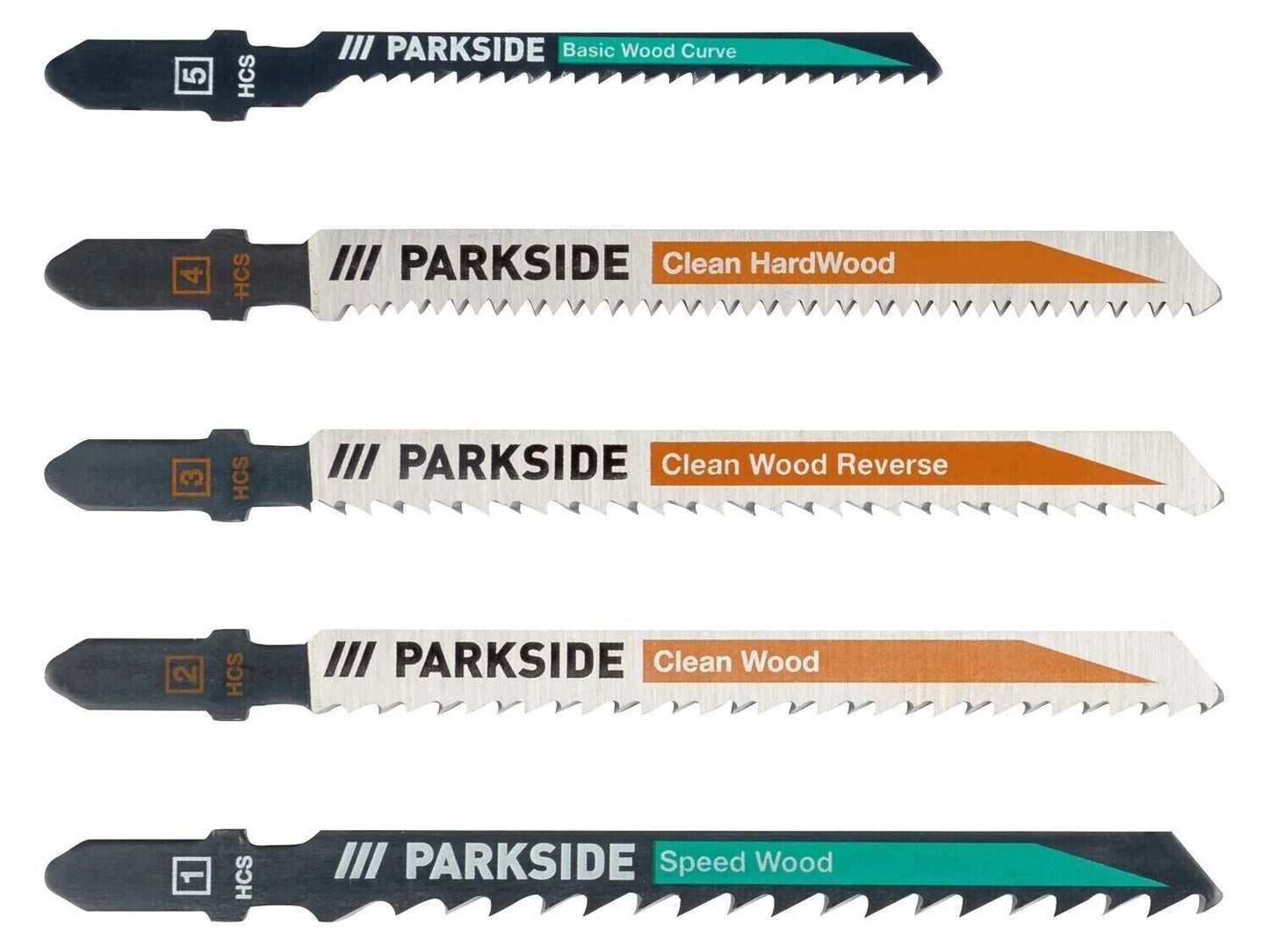 PARKSIDE Stichsägeblatt-Set » PSTZ 3 A1«, 5-teilig Holz und Kunststoff